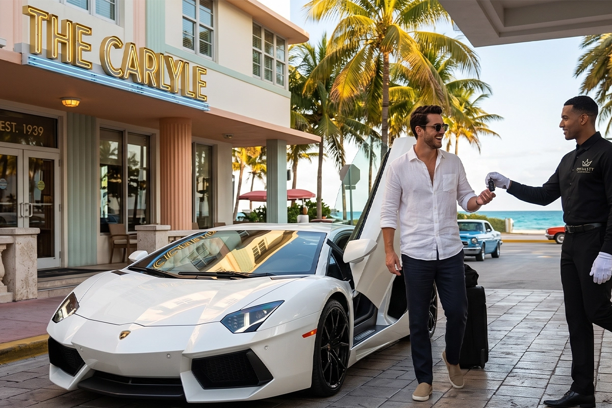 exotic car delivery Miami Beach