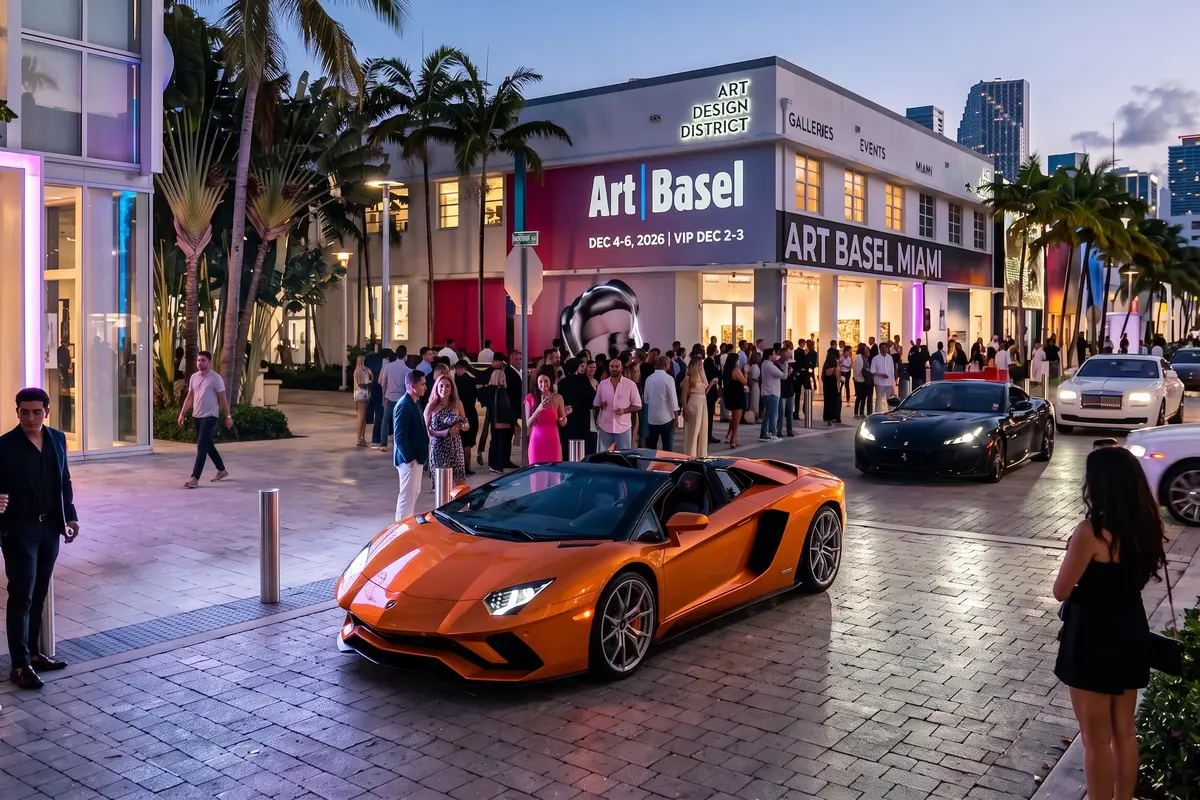 Art Basel Miami 2026: rent a luxury car for art week