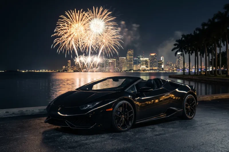 Réveillon em Miami: alugue um carro exótico ou um iate