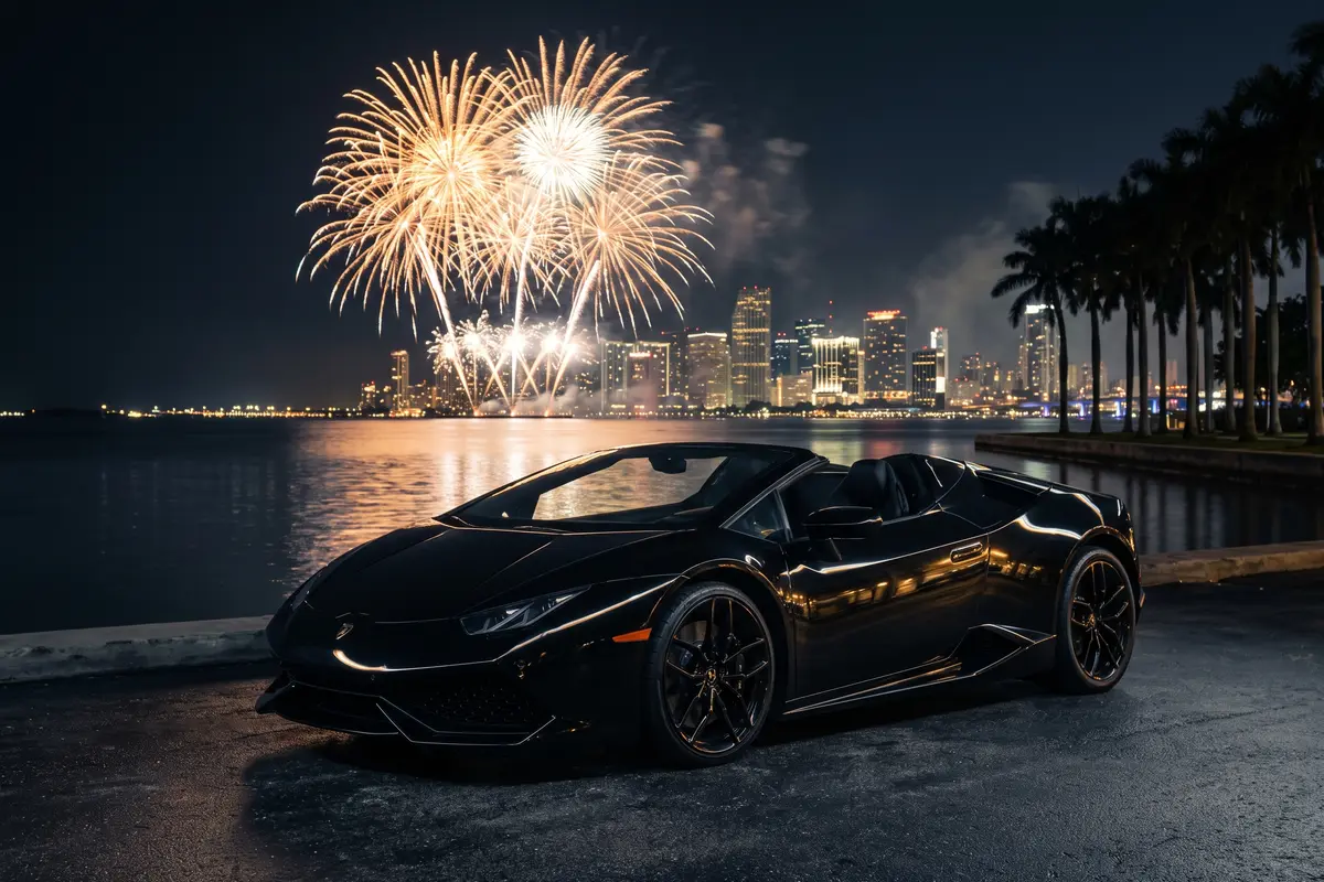 New Year’s Eve in Miami: rent an exotic car or yacht